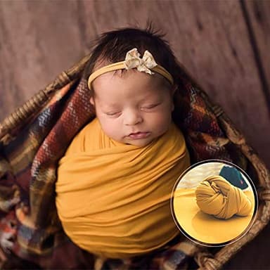 Newborn Wrap, DIY recién nacido Foto Prop Stretch Wrap Fotografía Wrap Manta Fotografía para Bebé, Fondo de fotografía Swaddle