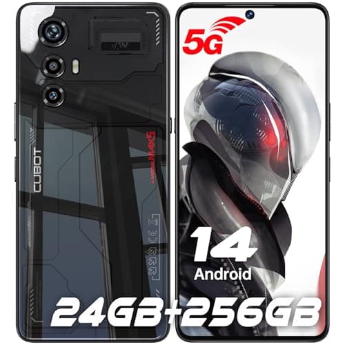 CUBOT MAX 5 (2024) Teléfono Móvil Libres 5G - 24GB+256GB Móviles Android 14, 6.95" FHD+(144Hz) Smartphone, Cámara 100MP, Batería 5100mAh/33W, Móvil 5G Dual SIM/GPS/Face ID/Huella Dactilar/NFC