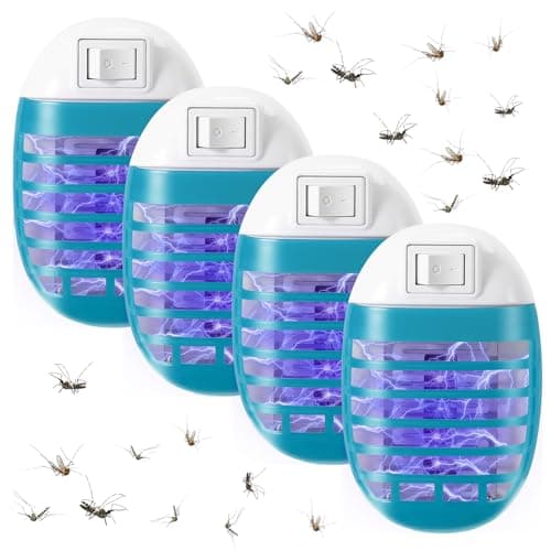 Winload 4 Piezas Lámpara Antimosquitos Electrico, Mata Mosquitos UV Lampara, Sin Agentes Contaminantes, Repelente Mosquitos Interior Silencioso, Trampa de Insectos contra Mosquitos, Moscas, Polillas