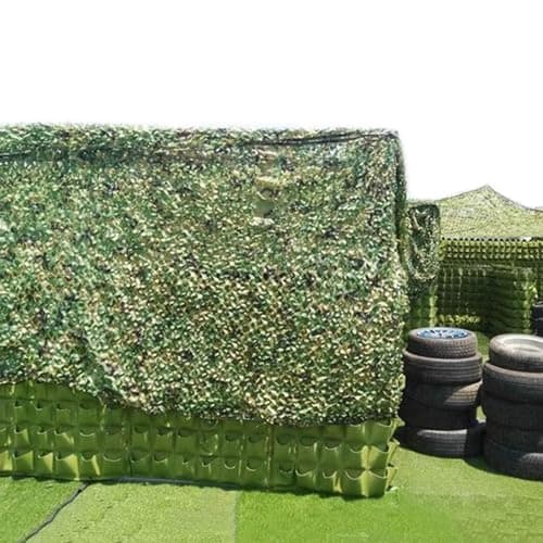 Malla de Camuflaje persianas de Red de Camuflaje 2x4m 2.5x3.5m 3x8m 4x4m 7.5x7.5m Red Camuflaje Sombra Jardin,6x9m Toldo Camuflaje Exterior (Tamaño : 2.5x3.5m)
