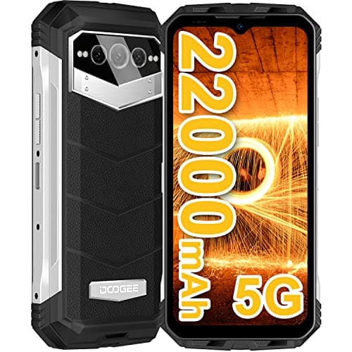 DOOGEE VMAX [2024] Movil Libre Todoterreno 20GB+256GB(SD 2TB), Dimensity 1080 5G, 22000mAh Batería, 6.6" FHD+ 120Hz, Cámara Triple 108MP + 20MP Visión Nocturna, Android 12 Rugerizado IP68IP69K/NFC