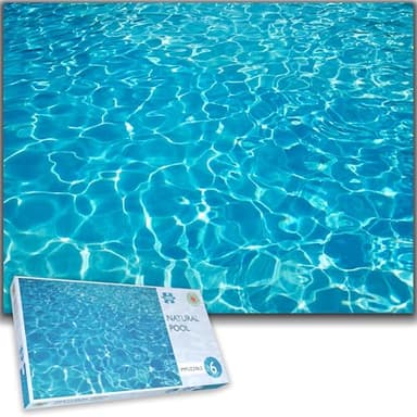Rompecabezas de 1000 Piezas difíciles e imposibles para Adultos - Impuzzibles Natural Pool - 66cm x 50cm - Desafiante, excelente Regalo para Todas Las Edades.
