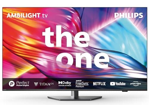 Philips Ambilight 55PUS8919 Smart TV 4K LED - Pantalla de 55 Pulgadas con Plataforma Titan OS Pixel Precise Ultra HD y Sonido Dolby Atmos, Funciona con Alexa y con de Voz Google - Gris Antracita