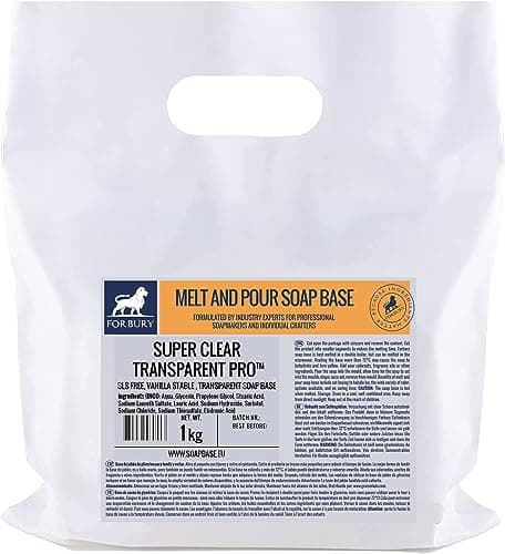 1kg Forbury Base Jabón de glicerina transparente sin SLS, Soap Base Transparent