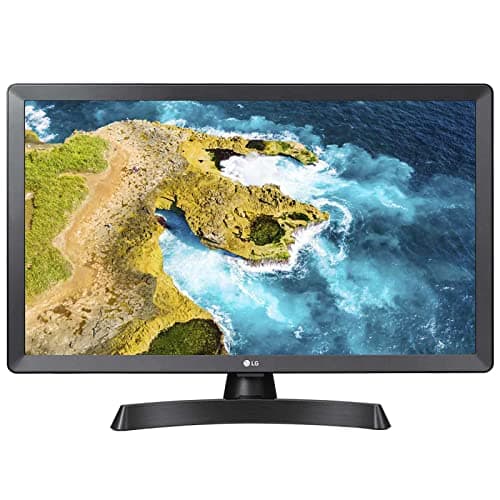 LG 24TQ510S-PZ - Monitor Smart TV de 24'' HD, amplio ángulo de visión, LED con Profundidad de Color, WebOS22, Asistentes de Voz (ThinQ, Google y ALEXA), Compatible con apps de Cloud Gaming: Stadia
