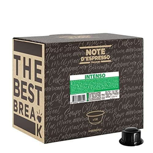 Note d'Espresso - Intenso - Cápsulas de Café para las Cafeteras CAFFITALY - 100 caps