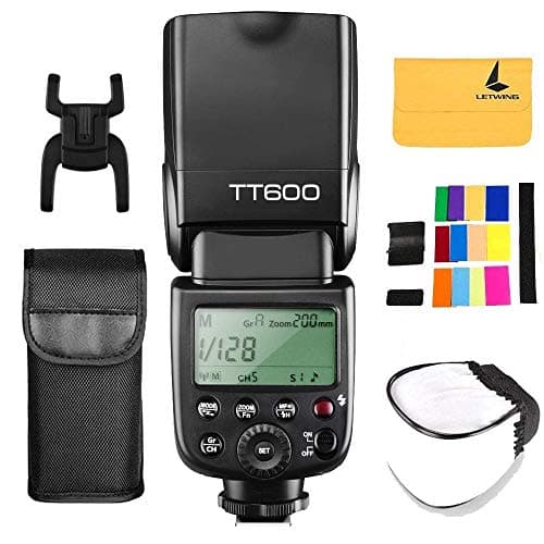 Godox TT600 2.4G Inalámbrico Flash Speedlite Maestro/Esclavo Flash con Built-in Sistema de Disparo para Canon Nikon Pentax Olympus Fujifilm Panasonic (TT600)