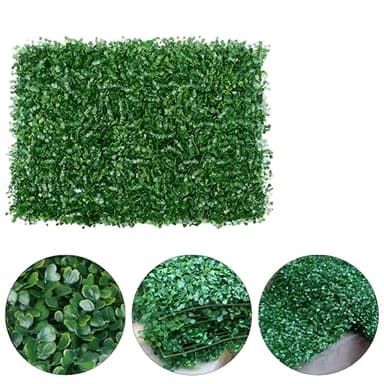 Hydrocar Plancha de Jardin Vertical Artificial, MOD2 Plantas para Decoracion de Pared, terraza, Interior y Exterior, Medida 40cm X 60cm aprx.