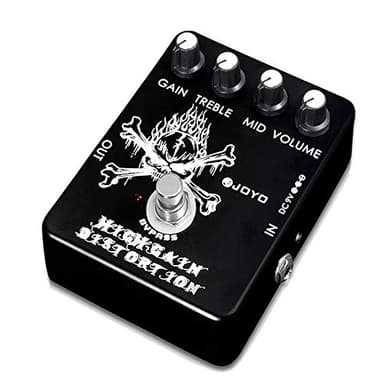 JOYO Pedal de distorsión de alta ganancia de AC/DC Crunch a Heavy Metal con ecualizador de rango completo para efecto de guitarra eléctrica - Bypass (JF-04)