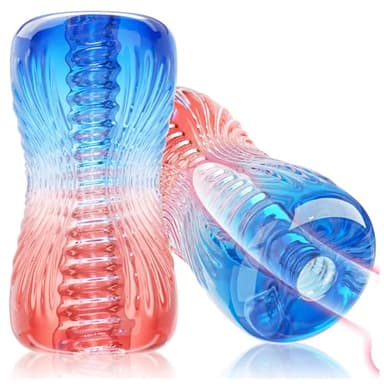 Masturbádores Masculino Real Juguetes Sexuales Pareja - Juguetes Eróticos Masturbador para Hombres Sexuale de Silicona Sex Toys para Sexo Juguete Adultos con 3D Vagina, Anal Coños de Bolsillo