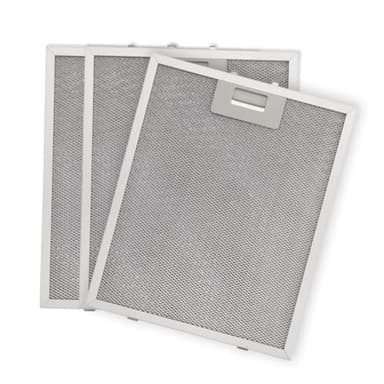 Anakel Home Filtros de Campana Extractora 400472918 compatible con TEKA DM90 DM60 | 3 Unidades Filtro Metálico 32x26cm (Revisar Medidas entre Pestañas)