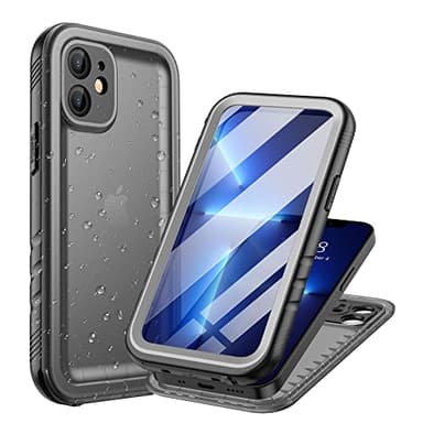Cozycase Funda para iPhone 12 Mini Impermeable Antigolpes - 360 Completa/Militar/Integral【2m Anticaida Resistente】 Carcasa Agua Sumergible Acuatica Estanca Antipolvo Waterproof con Protector Camara
