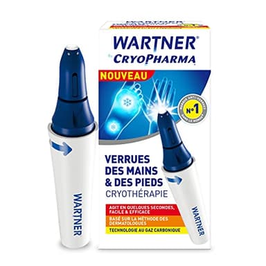 WARTNER by Cryopharma - Tratamiento de las verrugas Pies y Manos mediante Crioterapia - Eliminación rápida y efectiva* de las verrugas plantares por el frío (basado en el método de los dermatólogos)