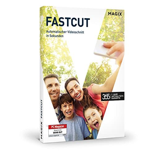 Magix Fastcut 365 - Software de video (Alemán, Completo, Caja, AVCHD,AVI,H.264,MOV,MPEG1,MPEG4,MXV,WMV, Windows 10 Education x64,Windows 10 Enterprise x64,Windows 10 Home x64,Windows 10 Pro x64,Windows..., Win)