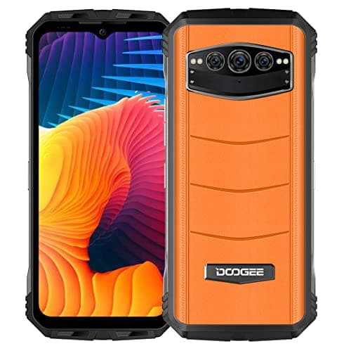 DOOGEE 5G Teléfono Resistente V30, eSIM, Dimensity 900 8GB+256GB, 6.58'' 120Hz FHD+, 108MP Triple Cámara (Visión Nocturna 20MP), Batería 10800mAh, Android 12, Impermeable, NFC GPS Naranja