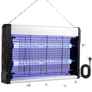 LED Mosquito Lámpara, Luz Mosca, Mata Mosquitos Electrico,Mata Moscas Eléctrico para el Jardín del Hogar y Cocina Comercial
