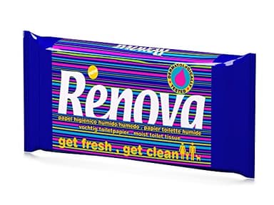 Renova Papel Higiénico Húmedo - Pack de 12 Servicios