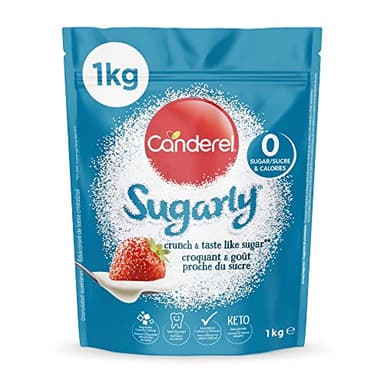 Canderel Sugarly Edulcorante 1kg | Sin Azúcar, Cero Calorías y Cetogénico - Equivalente a 2kg de Azúcar