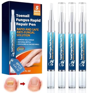 4 Bolígrafos para Reparadores de Uñas Solución, cuidado de uñas, Solución para hongos y micosis, uñas frágilizadas y dañadas, Cuidado para dedos y pedicura