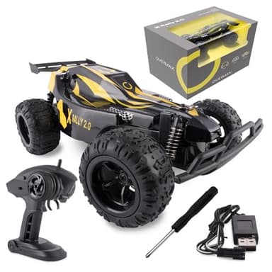 Overmax X-Rally Coche de Control Remoto Coche RC Alcance hasta 100 Metros Velocidad hasta 25 km Hora Construcción Reforzada Suspensión Independiente