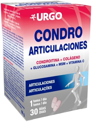 Urgo - Condro articulaciones - Fórmula Completa para Articulaciones Saludables - Mantenimiento de huesos y cartílagos saludables - Frasco con 60 comprimidos (1 mes de tratamiento)
