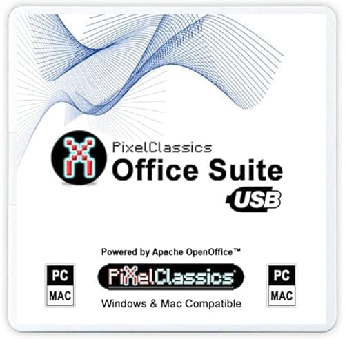 Office Suite 2025 compatible con Microsoft Office 2024, 2021, 365, 2019, 2016, 2013, impulsada por Apache OpenOffice en USB con licencia de por vida para Windows 11, 10, 8, 7, Vista, XP y Mac OS X