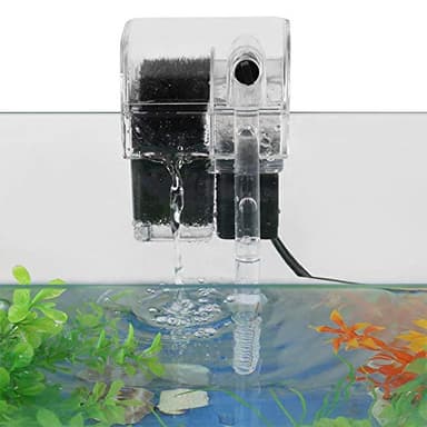 SOULONG Externo Tipo Colgante Oxígeno Bomba Filtro de Agua para Acuario Pecera Jardín Estanque Fuente Tanque de Peces Tortuga