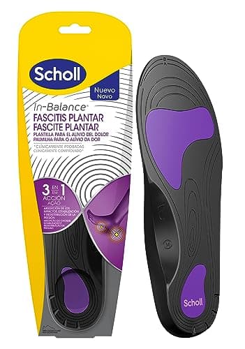 Scholl Plantillas Ortopédicas Anti-Dolor Fascitis Plantar - Tecnología In-Balance 3 en 1 - Alivio Instantáneo y Duradero - Comodidad para tu Marcha - Talla S 37-39,5