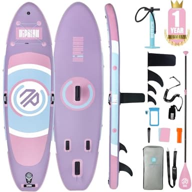 Niphean Tabla Paddle Surf Hinchable con Diseño de ala Equilibrada y Accesorios de Sup Duraderos, 305cm Tabla Padel Surf Hinchable para Adultos y Jóvenes, Versátil Tabla de para Yoga