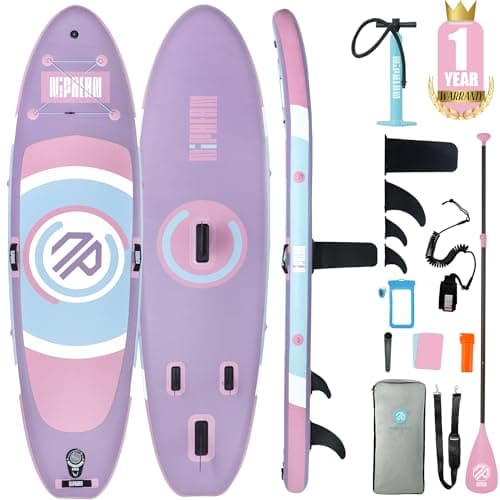 Niphean Tabla Paddle Surf Hinchable con Diseño de ala Equilibrada y Accesorios de Sup Duraderos, 305cm Tabla Padel Surf Hinchable para Adultos y Jóvenes, Versátil Tabla de para Yoga
