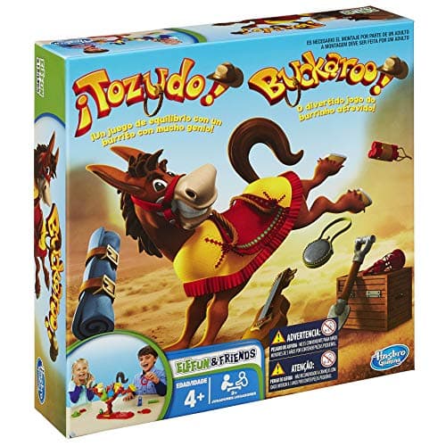 Hasbro Gaming Juego ¡Tozudo! - El Juegos de Equilibrio con un Burrito con Mucho Genio - Juego de Mesa Familiar de 2 a 4 Jugadores - Mayores de 4 Años