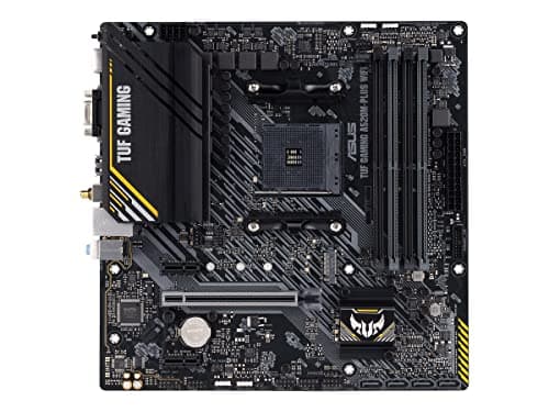 ASUS TUF Gaming A520M-PLUS WiFi - Placa Base de Gaming Micro-ATX AMD B550 Ryzen AM4, M.2, Wi-Fi 802.11ac, SATA 6 Gbps, USB 3.2 Gen. 1, SATA 6 Gbps y Conectores Aura direccionables de 2 Gen