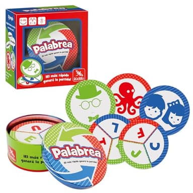 Ludilo - Palabrea | Juegos De Mesa Niños 6 Años O Más | Juegos Educativos 6 Años O Más | Regalos para Niños 10 Minutos De Druación | Juegos De Mesa De 2 A 5 Jugadores