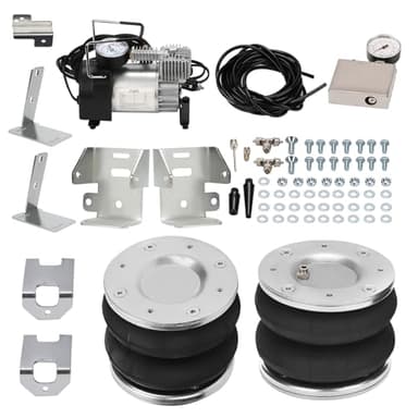 maXpeedingrods 2x Bolsas de Suspensión de Aire Traseras + Kit Compresor 12V para Ford Transit 2001-2020