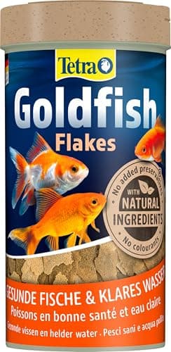 Tetra Goldfish Flakes - Alimento para todos los peces dorados y otros peces de agua fría, 250 ml