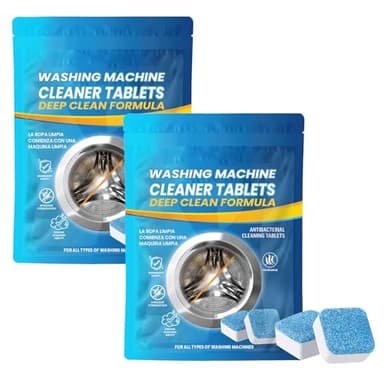 Pastillas Limpiadoras para Lavadoras,Washing Machine Cleaning Tablets,Espuma Limpiadora para Lavadora,Pastillas Limpieza de Lavadoras,Pastillas Limpiadoras de Máquinas,Tableta Limpiador de Lavadora