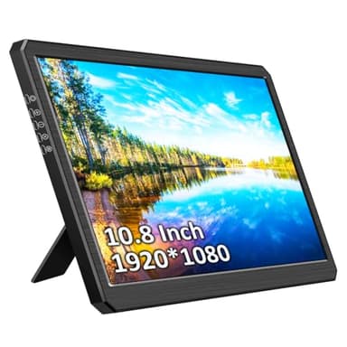 Magedok - Pantalla táctil portátil, 10,8 pulgadas, monitor portátil, 1920 x 1080 Fhd, pantalla táctil con Hdmi/USB-C,10 puntos, monitor portátil para ordenador portátil (10,8 pulgadas, 1920 x 1080