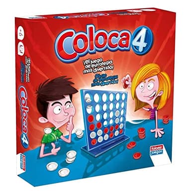 Falomir - Juego de Mesa Coloca 4 | Estimula Pensamiento Lógico | Refuerza Atención y Estrategia | para 6 Años en Adelante | Juega en Familia