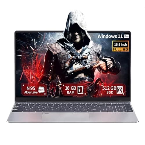 Ekonavi Ordenador Portátil 15,6 Pulgadas, PC Portatil 16GB RAM 512GB SSD, procesador Celeron N95 Laptop Pantalla FHD IPS 1920 * 1080, computadora portátil Win11 Pro con Teclado retroiluminado
