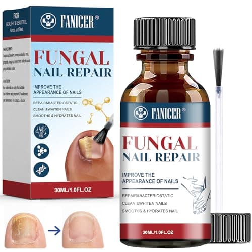 30ml Reparadores de Uñas Solución,Con tiras de uñas y cepillos,Solución para hongos y micosis,Cuidado uñas dañadas,Reparadores de Uñas Solución para estaura el Aspecto Natural de las Uñas