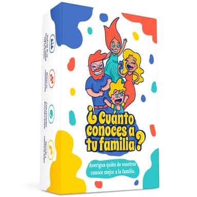 ¿Cuánto conoces a tu Familia? Un Divertido Juego Familiar Lleno de Pruebas y desafíos para Ver quién Conoce Mejor a la Familia! Juego de Mesa, Juego de Cartas, Regalo Original para Adultos y Niños
