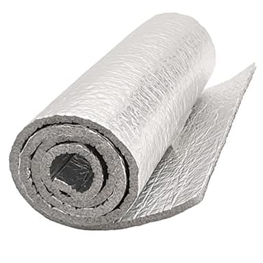Panel Aislante con Espuma para cajas de persianas (120 x 40cm) - Fabricado con 2 capas aluminio 100% y 1 capa de espuma de polietileno, para calor y frío. Fácil colocación