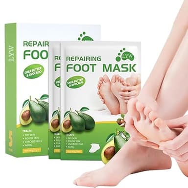 5 Pares de Máscaras Hidratantes de Pies, Máscara para Pelar Los Pies, Calcetines Exfoliantes para Los Pies, Mascarilla Exfoliante de Pies, Restaurar los Pies Suaves Del Bebé, para Hombres y Mujeres
