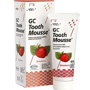 GC Tooth Mousse New Remineralising Sugar Free Dental Topical Creme Strawberry