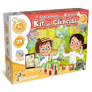 Science4you Mi Primer Kit de Ciencias para Niños 4+ Años - Kit Cientifico, Juego + 26 Experimentos y Manualidades: Laboratorio de Colores y más, Juegos, Juguetes y Regalos para Niños 4 5 6 7 Años