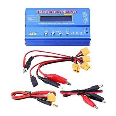 Cargador equilibrado de batería Lipo, 3 tipos de metal RC Batería Lipo Cargador equilibrado digital con cables Accesorio de control remoto Equilibrador de batería (XT60 Plug,)