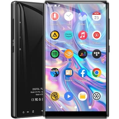 80GB Reproductor MP3 Bluetooth WiFi, MECHEN 5" IPS Pantalla Táctil 1080P Android MTK 8 Core MP4 Player, Spotify Audible Deezer Amazon Music Youtube Music
