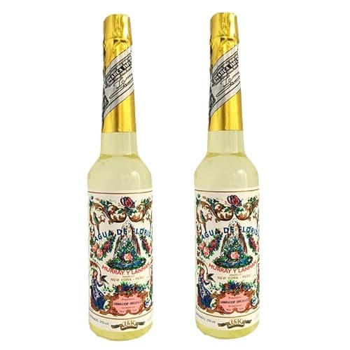 Pack 2 Botellas Agua Florida 270 ml 100% Colonia Original Perú Amarilla Murray & Lanman, Botella de plástico