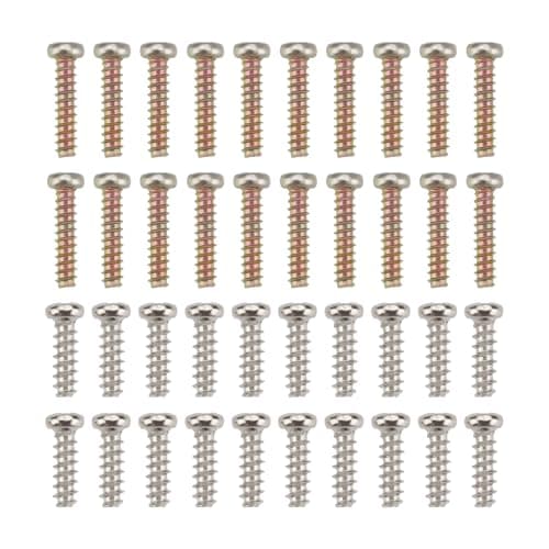 Create idea 40 tornillos de repuesto compatibles con consolas Game Boy compatibles con DMG-01 20 Tri-Wing para Case 20 para interno