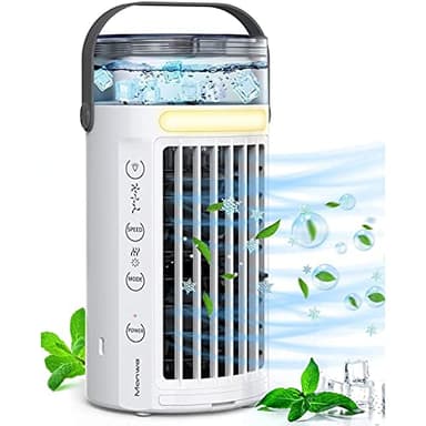 Enfriador Aire Portatil, Humidifica Aire Acondicionado Portatil Sin Tubo, Bajo Consumo De EnergíA Aire Acondicionado Barato, para El Hogar Y La Oficina